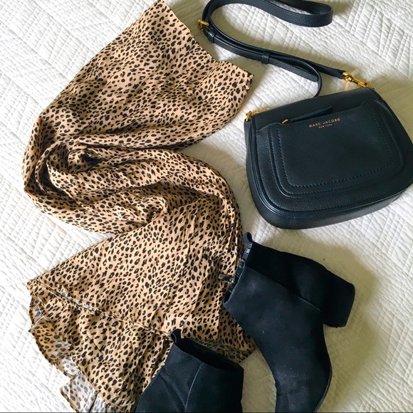 Cotton On Asymmetrical Leopard Midi Skirt - Picture 2 of 4